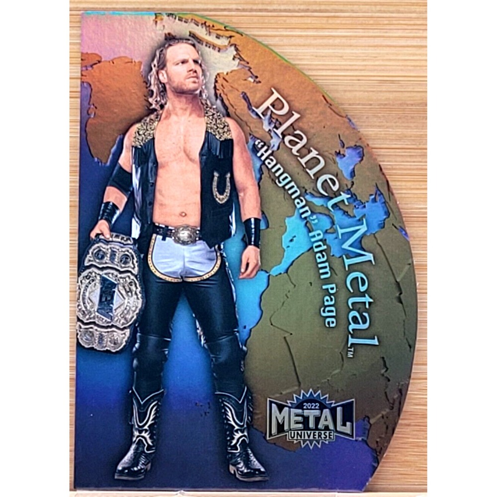 2022 UPPER DECK AEW METAL UNIVERSE "HANGMAN" ADAM PAGE PLANET METAL GOLD